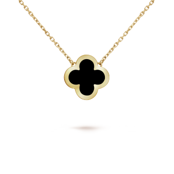 CLOVER NECKLACE - BLACK